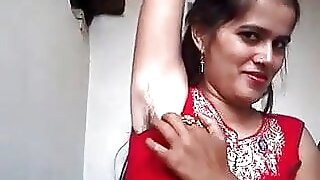 Hairy Armpits of hot Indian village Bhabhi milf