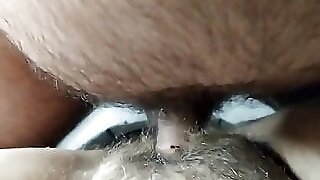 Daddy fucks me again without a condom and cums inside my pussy