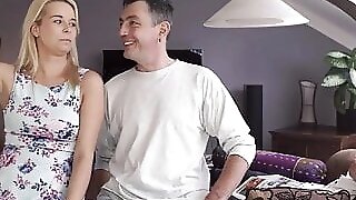 DADDY4K. Excited teen permits BFâ€™s old dad to assfuck