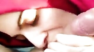Sexy Turkish Wife in a Hijab Takes Cum in Mouth During Car Blowjob